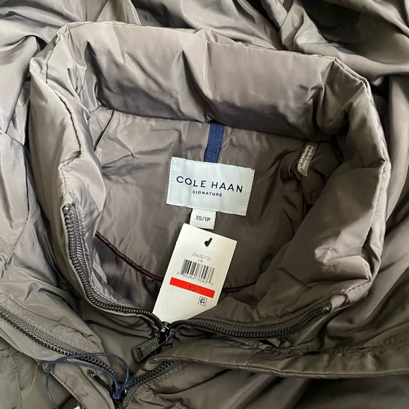 Cole Haan Signature Hooded Down and Feather Jacket - Picture 11 of 16